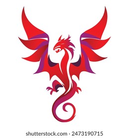 Here is an illustration of a Chinese dragon