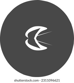 aquí hay un logo con la forma de un pájaro que vuela y muestra sus dos alas