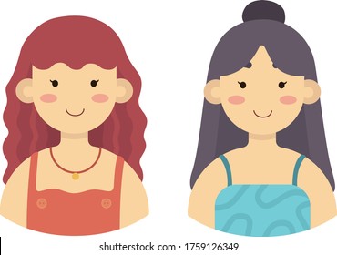 Here are longhair hairstyle for girls avatar