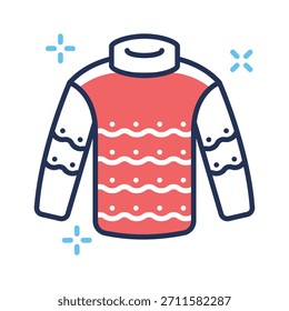 Aquí hay un moderno icono de contorno plano de Clima, listo para uso premium