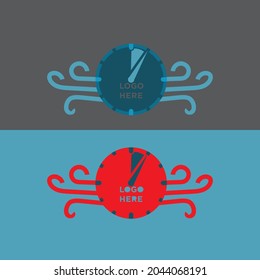 here is a modern logo for AC company or watch company. Here is the combination of faster and cool wind