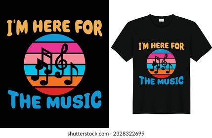 I'm Here For The Music,Back To School Tshirt,First Grade Shirts,Teacher Shirt,Kids School Shirt,,First Grade Design,First Day of School Shirt,Pre-k grade,Kids t Shirt Design