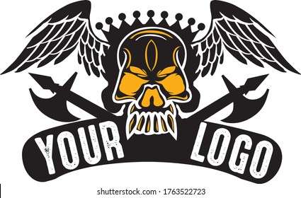Here is the new Skull Vector logo design. you use this on your brand logo, useful as clip art or design element. Have fun using it!