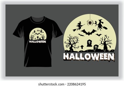 I'm here only Halloween T-Shirt Design.Vector Graphic Halloween .T-Shirt illustration Halloween . 
Horns head devil t-shirt design. Beautiful and eye catching helloween vector 