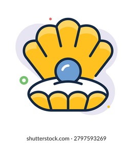 Here is a outline icon denoting marine object concept,