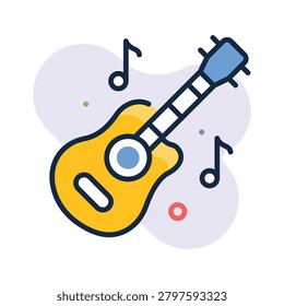 Here is a outline icon denoting musical instrument concept,