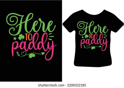Here to paddy svg design