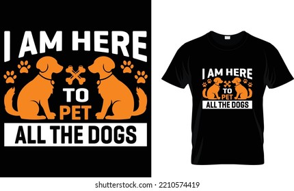 Here Pet All Dogs T Shirt Stock Vector (Royalty Free) 2210574419 ...