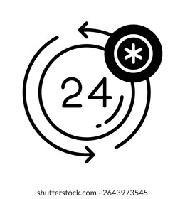 Here is a premium glyph style icon of medical service