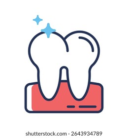 Here is a premium outline icon showing tooth