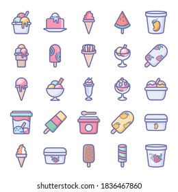 here presented 25 beautiful ice cream icons. These icons can be used for digital project like Web Design, Print Design and Presentation Design.