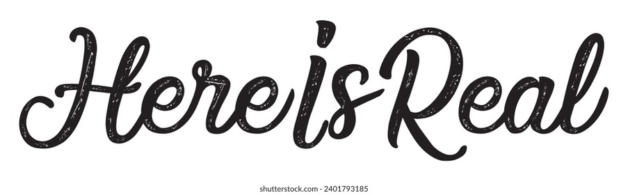 here is real text on white background.