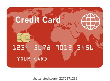 Here are realistic mock credit card or debit cards in a vector format. 