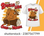 Here is smells like Owls in the Moose Vector cartoon T-shirt Design. 100% Manual vector t shirt design. You can use also for girls and boys t shirt.