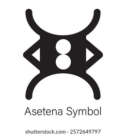 Here is a solid icon of asetena symbol 