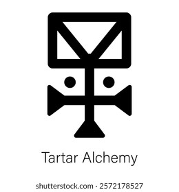 Here is a solid icon of tartar alchemy 