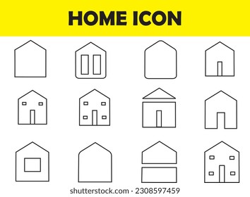 Here are some home icons that can be used in any advertisement.