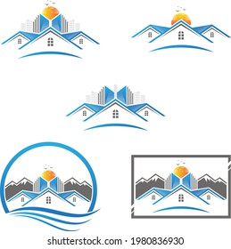 Aquí hay algunos diseños de logotipo para empresas inmobiliarias o de administración de propiedades
