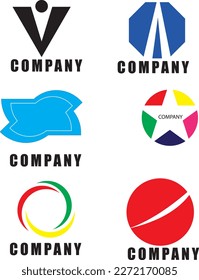Hier sind einige Logos, die für jede Marke, Firma, Büro verwendet werden können.