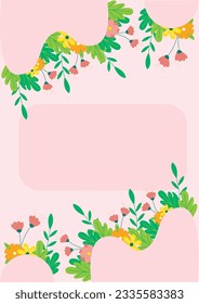Here is a Spring style template that can be used for designing backgrounds (text can be added) or other needs and can be put to good use. Enjoy