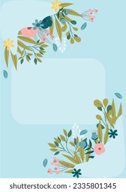 Here is a Spring style template that can be used for designing backgrounds (text can be added) or other needs and can be put to good use. Enjoy
