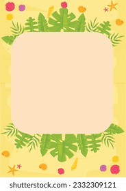 Here is a Summer style template that can be used for designing backgrounds (text can be added) or other needs and can be put to good use. Enjoy