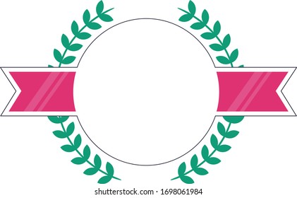 Here is a vector that can be used as a badge, award, certificate or wreath achievement. It has a blank center so you can add whatever you want to it. 