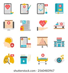 Here we have a medical vectors pack for you to use in your designing assignments. Flat icons are designed on white background having first aid and hospital related equipment with all detailing. Editab