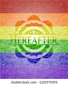 Hereafter lgbt colors emblem 