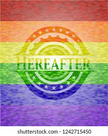 Hereafter lgbt colors emblem 