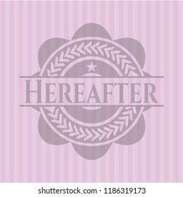 Hereafter pink emblem