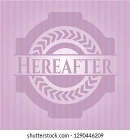Hereafter retro pink emblem