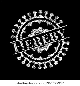 Hereby chalkboard emblem
