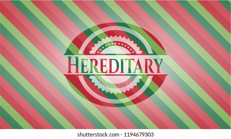 Hereditary christmas emblem.