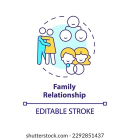 Plantilla infográfica de ciclo de enfermedades hereditarias. Trastornos genéticos. Visualización de datos con 5 pasos. Gráfico de información de línea de tiempo editable. Diseño de flujo de trabajo con iconos de línea. Se usa una infinidad de tipos de letra Pro-Regular
