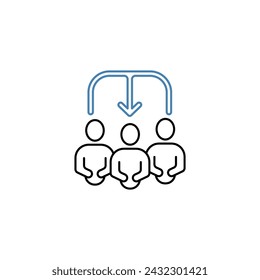 heredity concept line icon. Simple element illustration. heredity concept outline symbol design.
