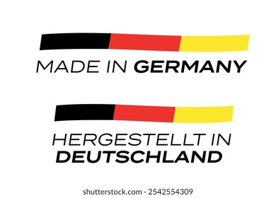 Hergestellt em Deutschland, Made in Germany em língua alemã