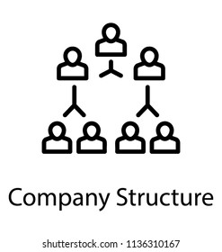 
Herichal icon of workers denoting company structure 