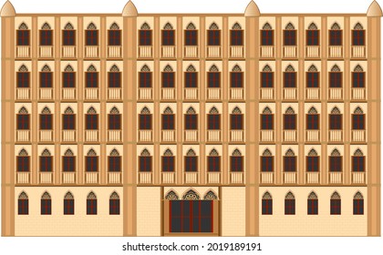 Heritage building or premises like Taj hotel.