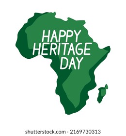 heritage day lettering in map