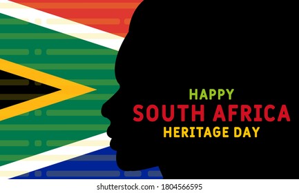 Heritage Day in South Africa. Public holiday celebrated on 24 September. On this day, South Africans are encouraged to celebrate their culture and the diversity of their beliefs and traditions. Vector