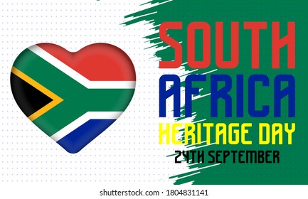 Heritage Day in South Africa. Public holiday celebrated on 24 September. On this day, South Africans are encouraged to celebrate their culture and the diversity of their beliefs and traditions. Vector