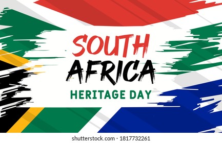 Heritage Day in South Africa. Public holiday celebrated on 24 September. On this day, South Africans are encouraged to celebrate their culture and the diversity of their beliefs and traditions. Vector