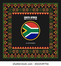 Heritage Day South Africa Vector Illustration. Suitable for greeting card, poster and banner.