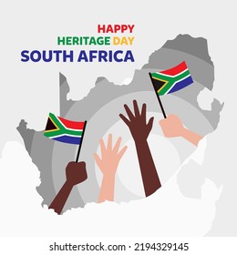 Heritage Day South Africa Vector Illustration. Suitable for greeting card, poster and banner.