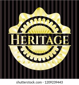 Heritage gold badge