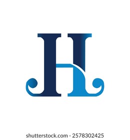 Heritage Harmony letter H logo design