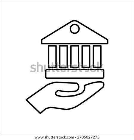 heritage icons. simple line vector