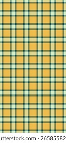 Fondo de textura a cuadros del patrimonio, patrón de comprobación de la tela del horizonte. Vector textil sin costuras de tartán de alto rendimiento en la paleta tradicional de colores dorados y azulados.