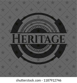 Heritage realistic dark emblem